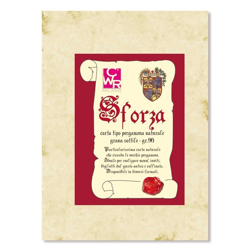 [TPC07934] CARTA SFORZA GR.230 CONF. 12 FG. - CM 42X59,4