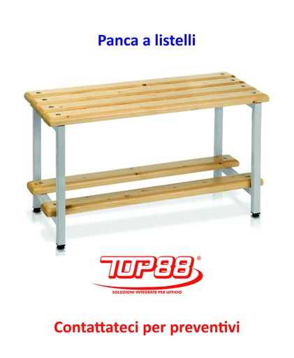 [170159] PANCA SPOGLIATOIO A LISTELLI - dim.100x40x52h.