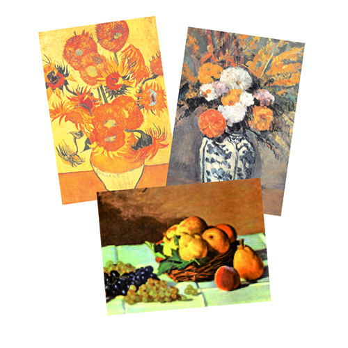 [TPC08676] CARTONI PREDISEGNATI - CONF.12 PZ. - FIORI / NATURA MORTA