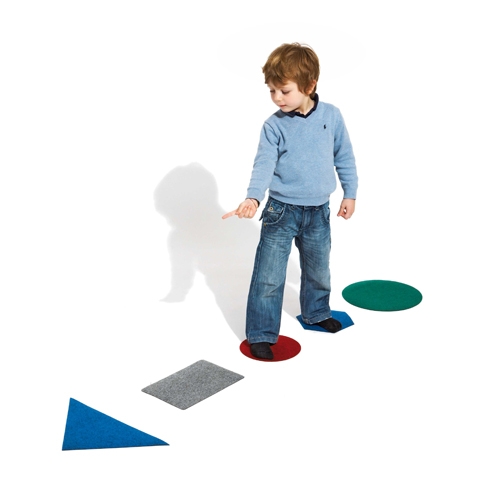 [TPC08688] PERCORSI PSICOMOTORI SET 12 PZ. CERCHI/QUADR/TRIANG