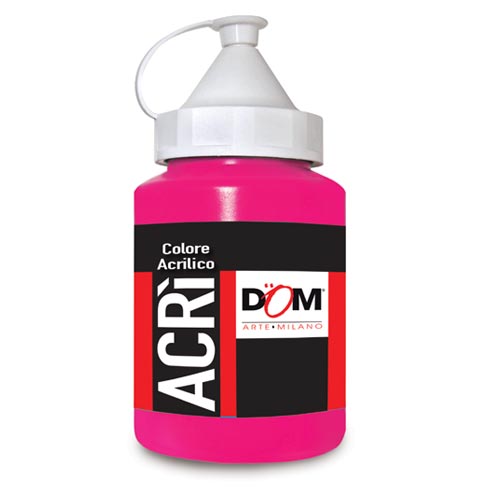 [TPC08794-336] COLORE ACRILICO - FLACONE ML.250 - ROSSO PRIMARIO MAGENTA (min.ord.6 o multipli)