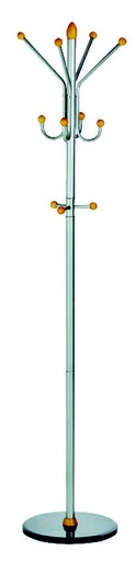[171108] APPENDIABITI METALLO 11 POMELLI in legno 2804