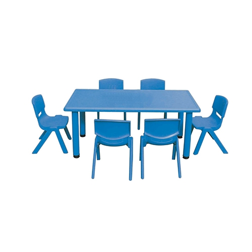 [TPC09224-53] TAVOLO RETTANGOLARE ELITE CM. 125X65X53H COLORE BLU
