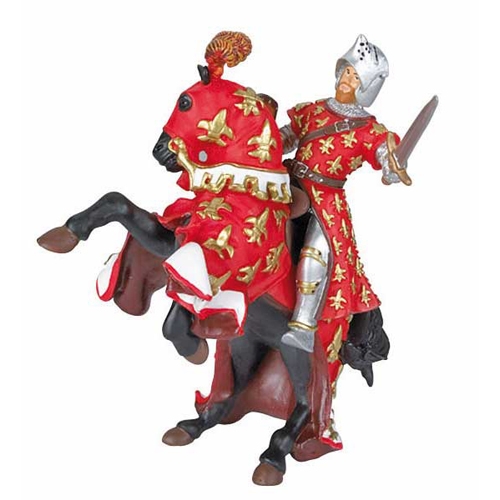[TPC09646] PERSONAGGI: CAVALIERE COMANDANTE E CAVALLO - ROSSO
