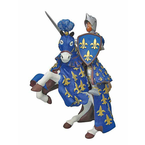 [TPC09647] PERSONAGGI: CAVALIERE COMANDANTE E CAVALLO - BLU