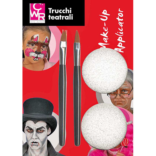 [TPC09834] PENNELLI E SPUGNETTE PER TRUCCO - SET 2+2