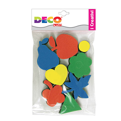 [TPC09956] TIMBRI SPUGNA IMPUGNATURA RIGIDA - SET 8 PZ. - SOGG. ASS.