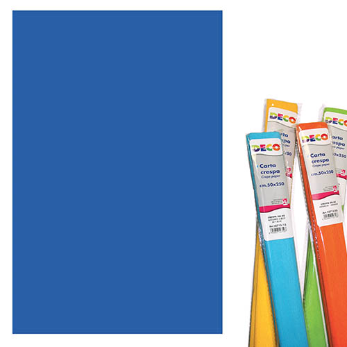 [TPC10713-14] CARTA CRESPA GR.40 - CM.50X250 - BLU (min.ord.10 o multipli)