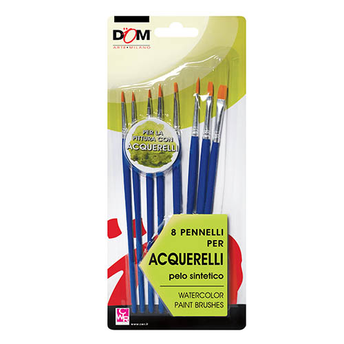 [TPC11651] PENNELLI - BLISTER 8 PEZZI ASS. - ACQUERELLO (min.ord.12 o multipli)
