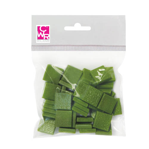 [TPC11857-12] MOSAICO ARTISTICO MM.15X15 - BUSTA 50 PZ. - VERDE SALVIA