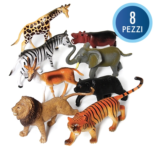 [TPC12077] ANIMALI SELVAGGI - BUSTA 8 PZ.