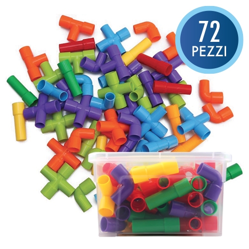 [TPC12338] TUBETTI COLORATI - BAULETTO 72 PEZZI