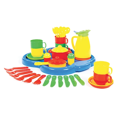 [TPC12834] STOVIGLIE - SET PRANZO/CENA PER 6 CON VASSOI