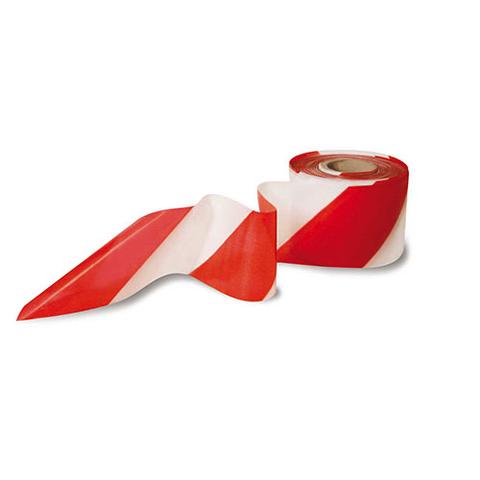 [480114] Nastro SEGNALETICO BIANCO/ROSSO MT.200
