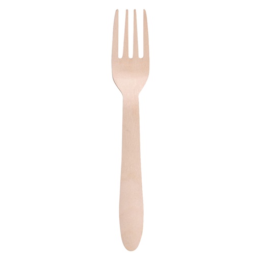 [D96692] 100 Forchette monouso in legno 16.5cm Signor Bio