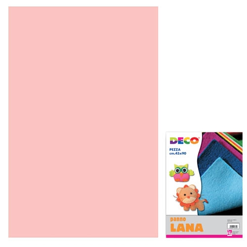 [TPC1575-05] PANNO LANA - PEZZA CM. 45x90 - ROSA