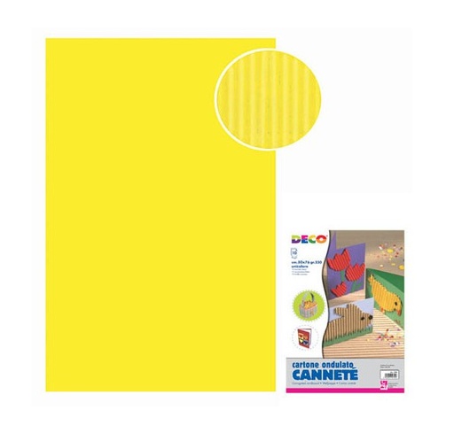 [TPC2206-17] CANNETE' - BUSTA 10 FOGLI CM.50X70 - GIALLO TENUE