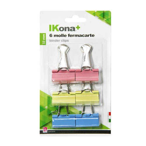 [TPC5245-B] MOLLE FERMACARTE DOPPIE CM. 3,2 - BLISTER 6 PZ. (min.ord.6 o multipli)