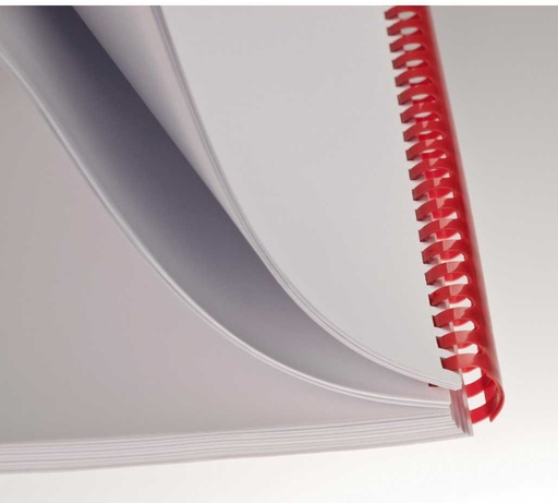 [280146] Dorsi Plastici per Rilegatrice 19 mm. ROSSO