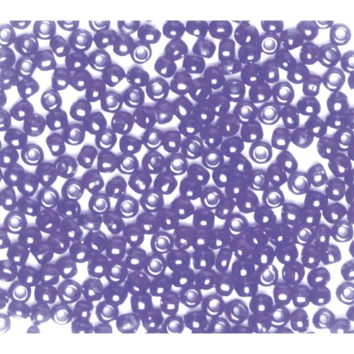 [TPC927-05] PERLINE VETRO TRASPARENTI 10/0 - SCAT. GR. 30 - BLU VIOLA (min.ord.6 o multipli)