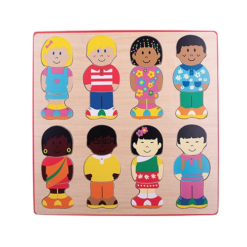 [TPCBJ782] PUZZLE LEGNO I MIEI PICCOLI AMICI CM.28X28