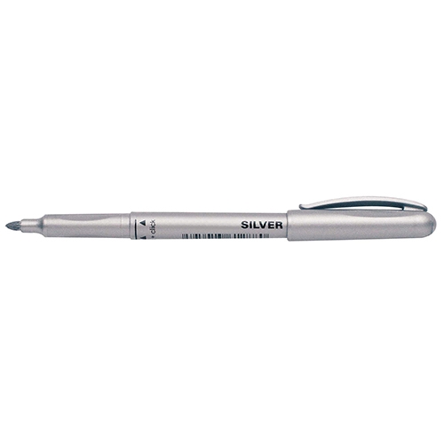 [TPCC2670-2] PENNARELLO FELTRO PUNTA FINE - ARGENTO (min.ord.10 o multipli)