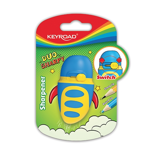 [TPCKR971605] TEMPERAMATITE MULTI-FUNZIONE 1 FORO "DUO SHARPY" - IN BLISTER (min.ord.12 o multipli)