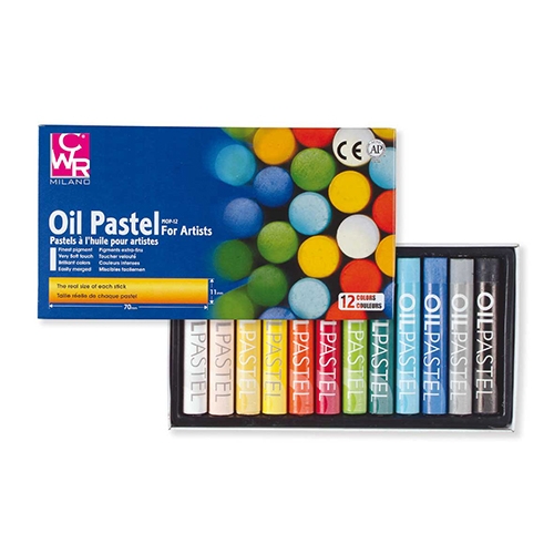 [TPCMY-MOP12] PASTELLI A OLIO TONDI - SCATOLA 12 PZ. ASSORTITI