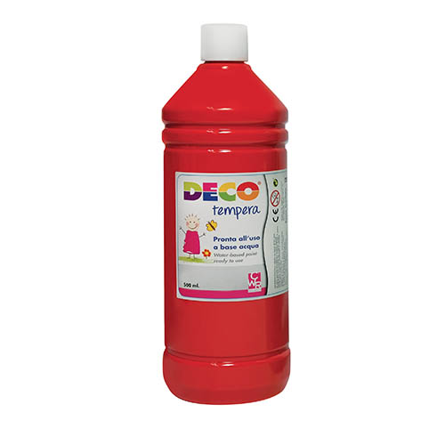[TPCPF550-29] TEMPERA FLACONE ML.500 - ROSSO SCARLATTO (min.ord.6 o multipli)