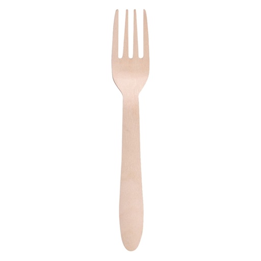 [D96692] 100 Forchette monouso in legno 16.5cm Signor Bio
