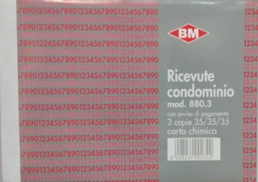 [500121] Ricevute CONDOMINIALI Blocco 50x2 copie autocopianti - PANFRA