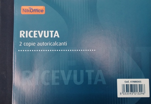 [500221] Ricevute Generiche Blocco 50x2 copie - 15x11 cm