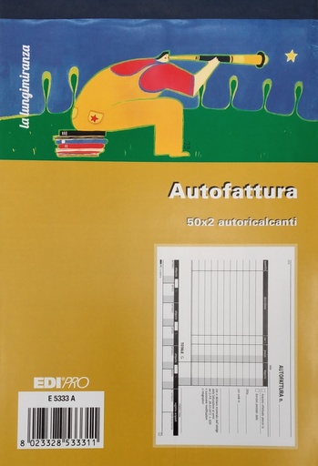 [500283] Blocco Autofatture A5 50x2 chimica - 15x23cm. E5333