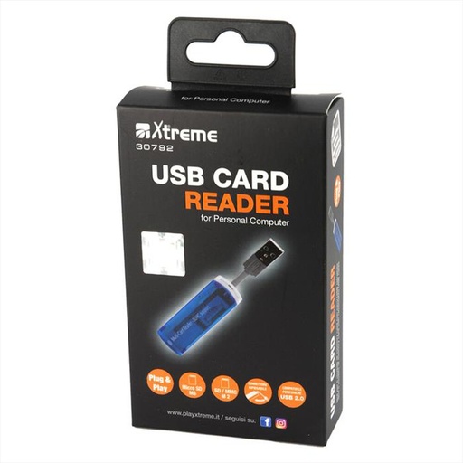 [520494] Lettore CARD READER XTREME USB2.0 SD/mmcon MS/M2