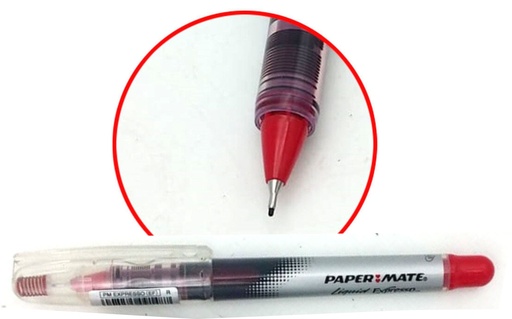 [630080] Penna EXPRESSO LIQUID Punta Fine Rosso