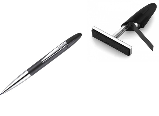 [640031] Penna con Timbro Autoinchiostrante EXCLUSIVE personalizzato (max 2 righe brevi)