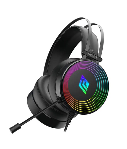 [930274] GAMING CUFFIE NOUA CRUXUSB JACK 3,5mm + MICROFONO RAINBOW AUTO