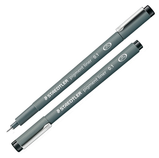 [D25009] Pennarello Pigment Liner 308 nero 0,1mm Staedtler