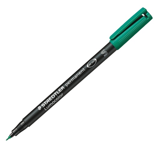 [D25076] PENNARELLO LUMOCOLOR PERMANENT 313 SF 0.4MM VERDE