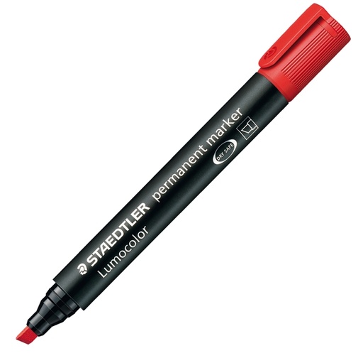 [D25124] MARCATORE LUMOCOLOR PERMANENT 350 ROSSO P.SCALPELLO STAEDTLER