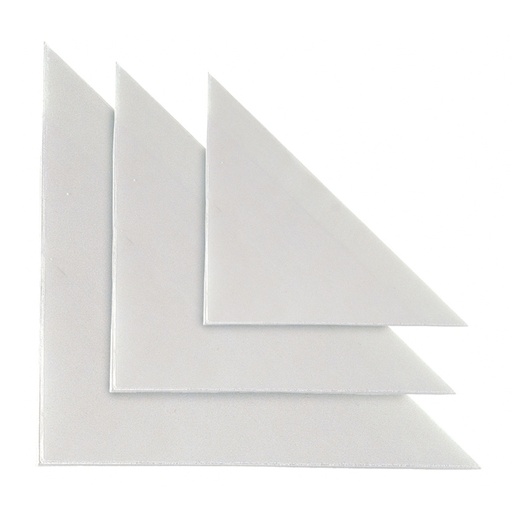 [D25315] 10 BUSTE ADESIVE TASCA TR 17 TRIANGOLARE 17X17CM
