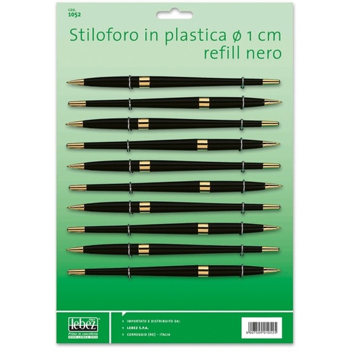[D26265] Cartella 10 stilofori art.1052 in plastica Lebez