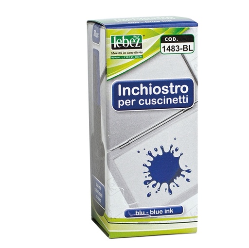[D26367] INCHIOSTRO BLU 30ml ART.1483 S/OLIO X CUSCINETTI LEBEZ