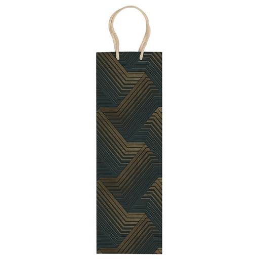 [D100019] Shopper portabottiglie fantasia 37x12x9cm Sadoch