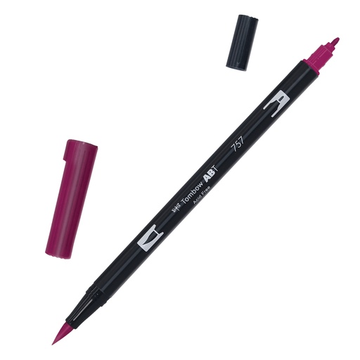 [D100047] Pennarello Tombow ABT Dual Brush 757 port red