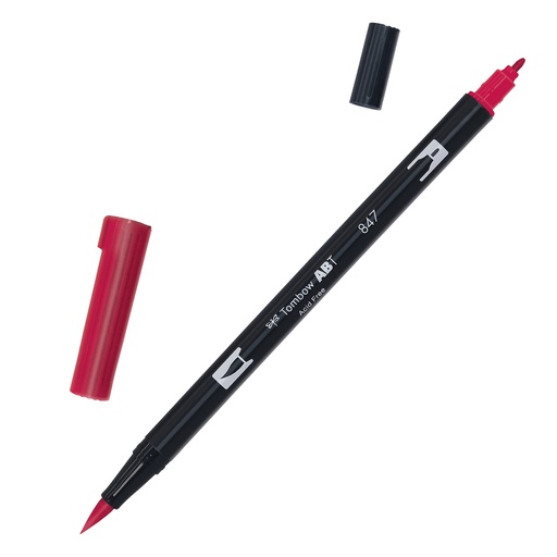 [D100049] Pennarello Tombow ABT Dual Brush 847 crimson