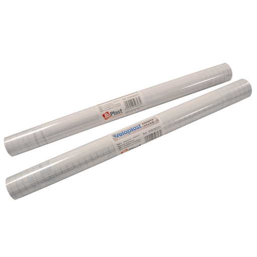 [D100055] Rotolo coprilibro veloplast trasp. neutro 45cm x 5mt
