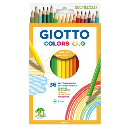 [D100063] Astuccio 36 matite colorate Colors 3.0 Giotto