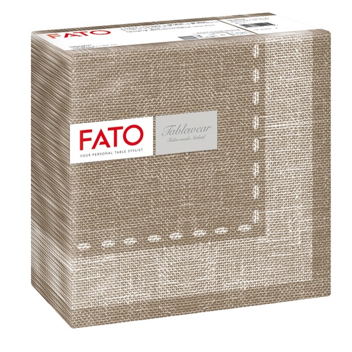 [D100068] 50 tovaglioli 40x40cm Linea tablewear Cachemire CaffE' Fato