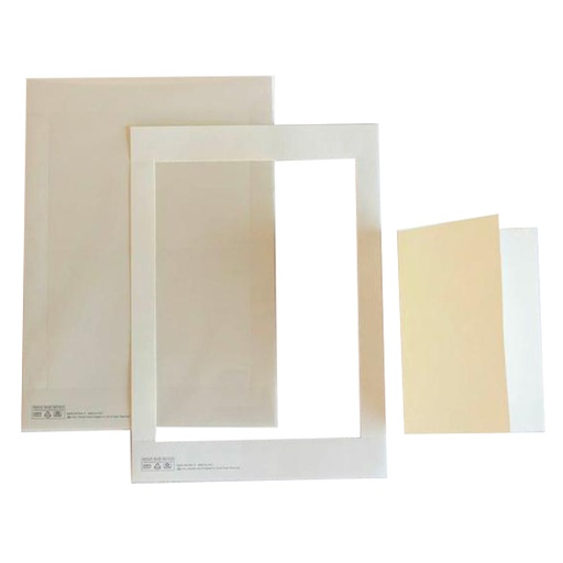 [D100080] 10 cartoncini prefustellati 117x170mm avorio liscio Kartos